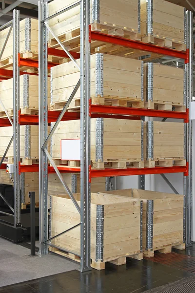 Wood shipping boxes — Stock Photo, Image