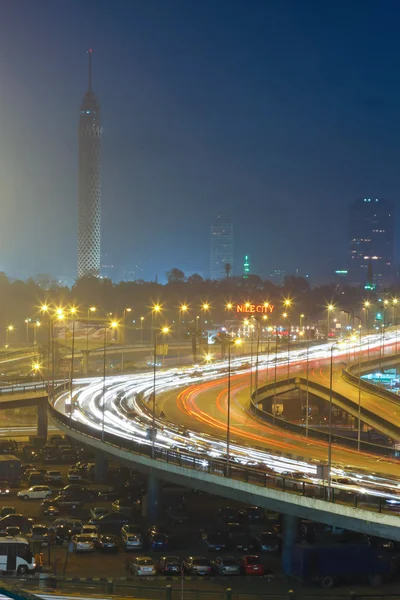 Noche El Cairo — Foto de Stock