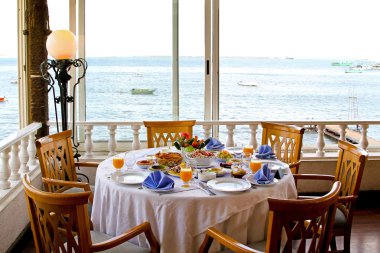 bir görünümü ile öğle yemeği