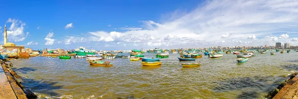 Alexandria harbour panorama — Stock Photo, Image