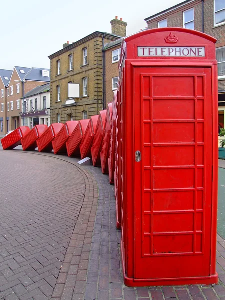 Telephone boxes — Stock Photo, Image