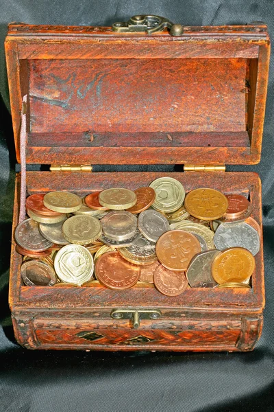 Pounds and pennies — Stock Photo, Image