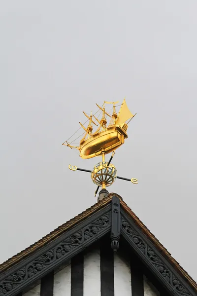 Weather vane ship — Stock Photo, Image