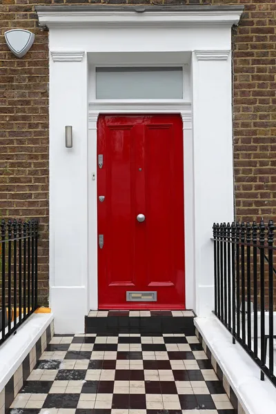 Puerta roja — Foto de Stock