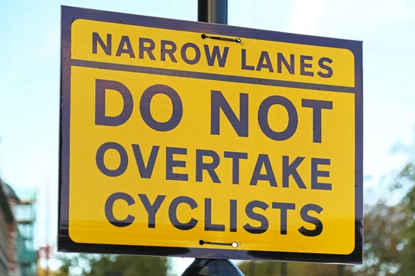 Cyclist sign — Stock Photo, Image