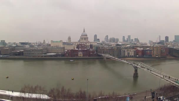 千年桥伦敦 — 图库视频影像