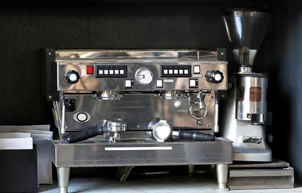 浓缩咖啡机 — 图库照片