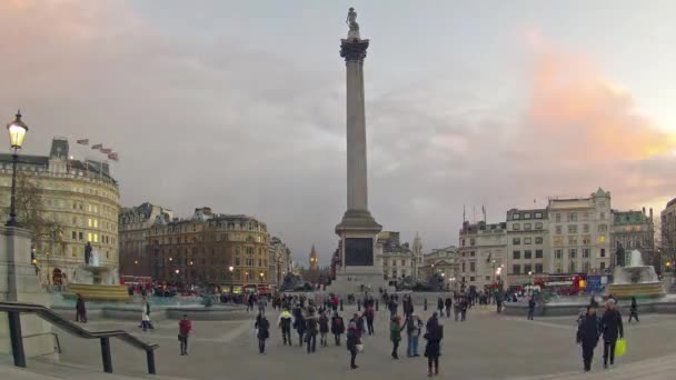 Praça Trafalgar — Vídeo de Stock