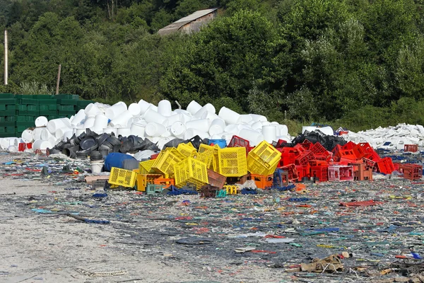 Reciclagem de plástico — Fotografia de Stock