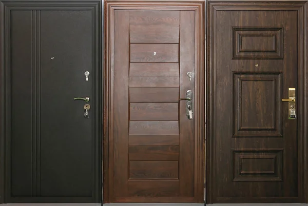 Three doors — Zdjęcie stockowe