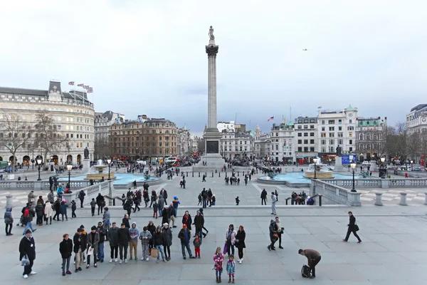 Трафальгарская площадь Лондона — стоковое фото
