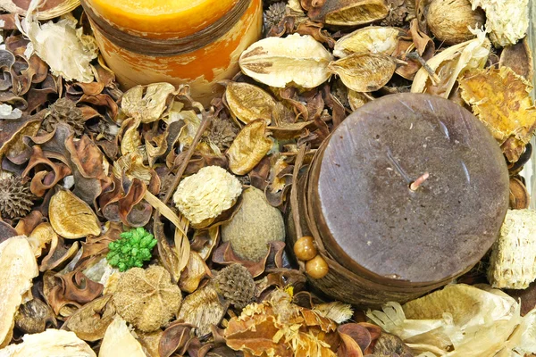 Potpourri-Kerze — Stockfoto