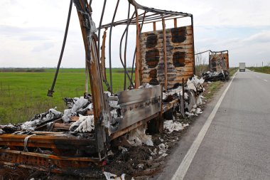 Römork yangın hasar