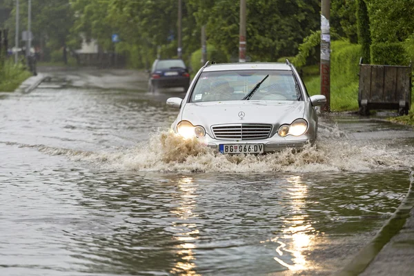 Flooded street — Stock Photo, Image