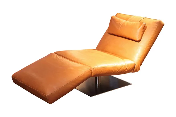 Skóra chaise longue — Zdjęcie stockowe