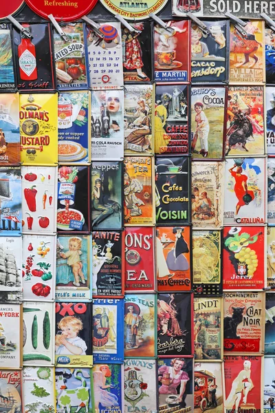 Vintage Tin Signs — Stock Photo, Image