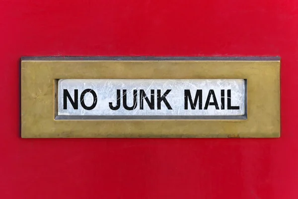 Junk mail slot — Stock Photo, Image