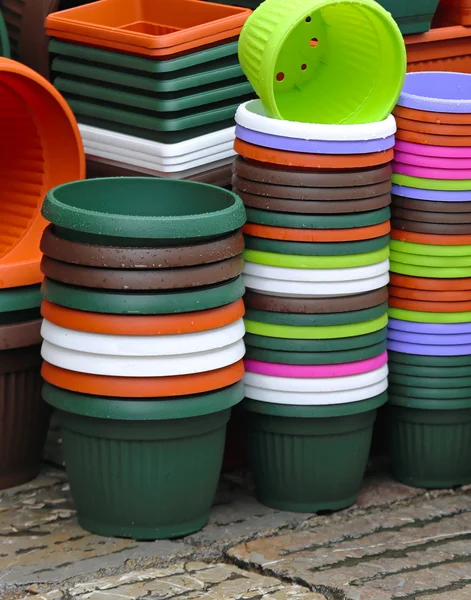 Color pots — Stock Photo, Image