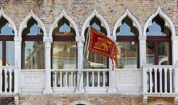 Wenecja flaga — Zdjęcie stockowe