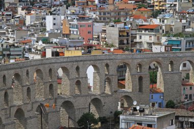 Aqueduct Kavala clipart