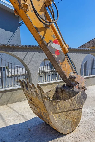 Équipement Hydraulique Machine Construction Excavatrice Seau Pelleteuse — Photo