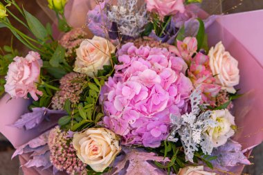 Güzel Pembe Gül Buketi Taze Çiçekler