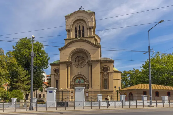 Βελιγράδι Σερβία Σεπτεμβρίου 2021 Ορθόδοξη Εκκλησία Του Αγίου Αλεξάνδρου Νέβσκι — Φωτογραφία Αρχείου