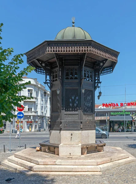 Belgrado Servië Juli 2021 Turkse Sebilj Drinkfontein Skadarlija Street Hete — Stockfoto