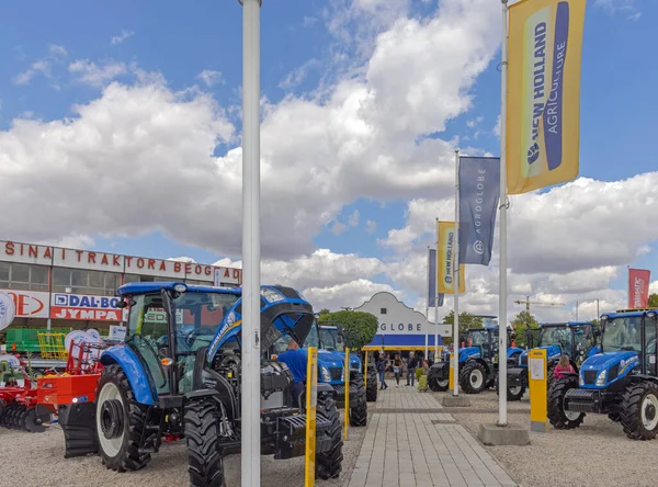 Újvidék Szerbia 2021 Szeptember Modern Traktorok Hollandia Mezőgazdasági Kiállításon — Stock Fotó