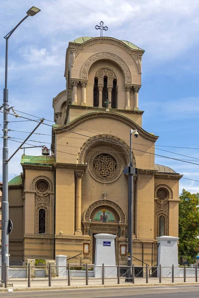 Beograd Serbia September 2021 Gereja Ortodoks Santo Aleksander Nevsky Beograd — Stok Foto