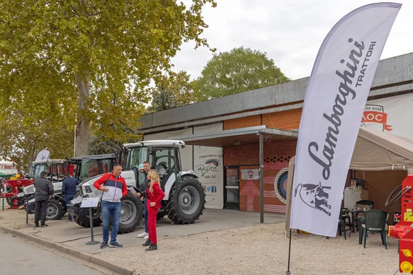 Novi Sad Servië September 2021 Beroemde Italiaanse Tractoren Lamborhini Expo — Stockfoto