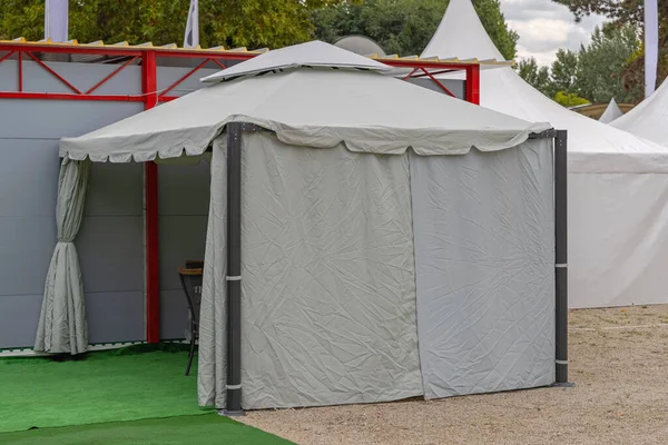 Expo Event Tent Canvas Canopy Structure 이벤트 캔버스 — 스톡 사진