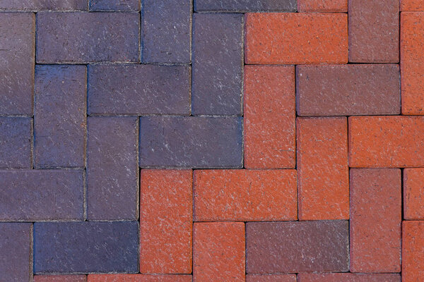 Кирпичи черного и красного пола для садового покрытия