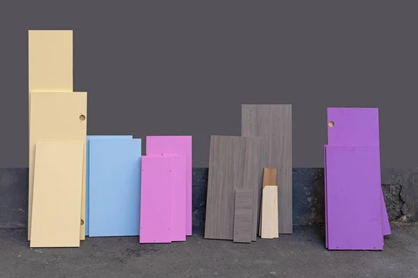 Mdf Boards Flat Pack Peças Material Para Móveis Diy — Fotografia de Stock