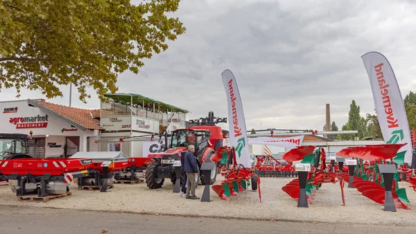 세르비아의 노비사드 2021 Kverneland Agriculture Machines Plough Equipment Expo Trade — 스톡 사진