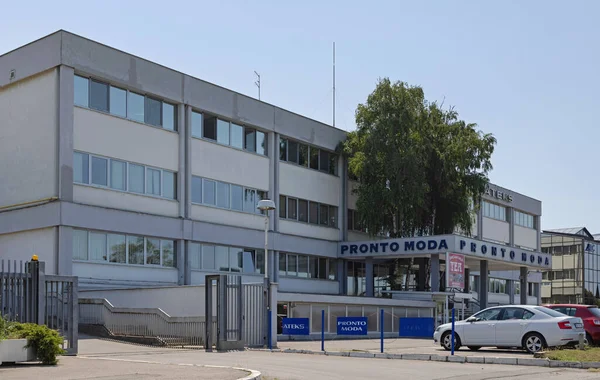 Belgrade Serbia August 2021 Pronto Moda Ateks Garment Factory Building — Stock Photo, Image