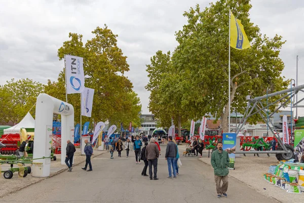 Novi Sad Sérvia Setembro 2021 Pessoas Que Caminham Feira Agriculture — Fotografia de Stock