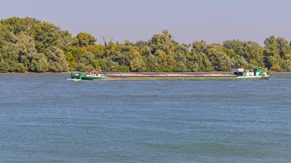 セルビア ベオグラード 2021年10月5日 ドナウ川のスロバキアからの自己推進型ばら積み貨物船 ラヴニカ — ストック写真