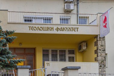Belgrad, Sırbistan - 03 Aralık 2021: İlahiyat Fakültesi Adventist Eğitim Sistemi.