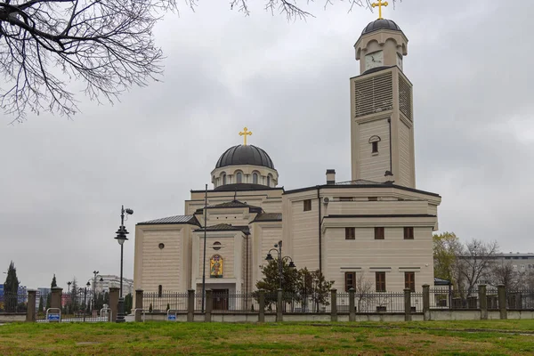 Belgrado Servië December 2021 Heilige Grote Martelaar Dimitrije Solunski Kerk — Stockfoto