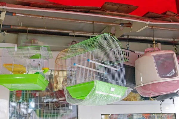 Bird Cages Cat Carrier Pet Shop — Foto Stock
