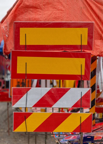 Reflective Marker Sign Boards Trucks Trailers — Foto Stock