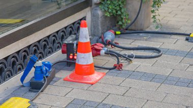 Stage Power Wires Electric Distribution Box at Street