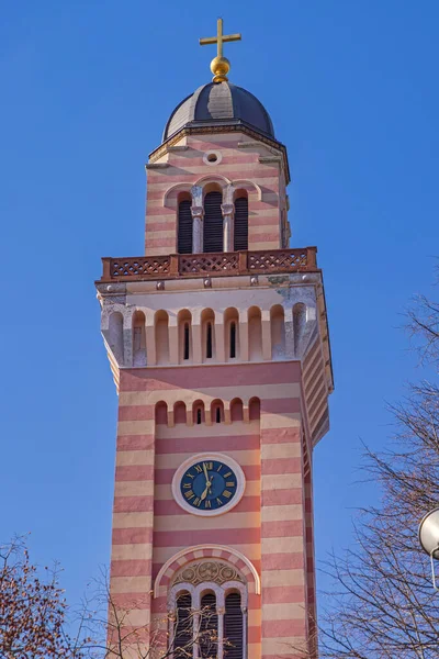 Clock Tower Church Holy Transfiguration Pancevo — Stock Photo, Image