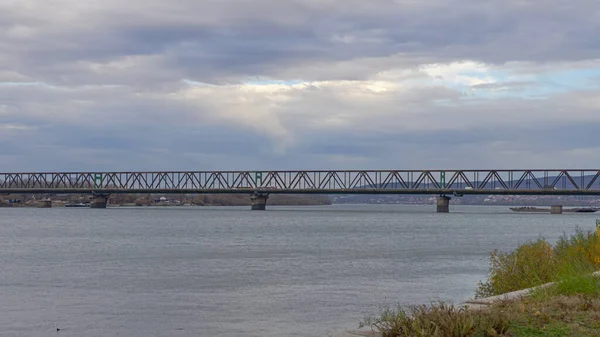 Pancevo Bridge Danube River Belgrade Autumn — Stock Photo, Image