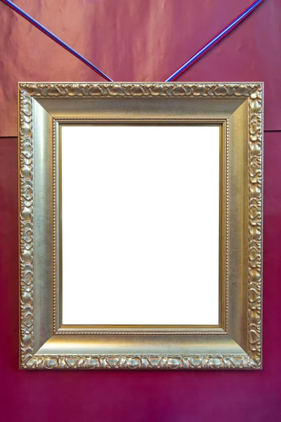 Ouro Luxo Retrato Quadro Vazio Espaço Cópia — Fotografia de Stock