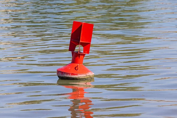 Navigation Buoy Red Special Mark Floden — Stockfoto
