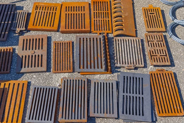 Grilles Fonte Pièces Rechange Pour Barbecue Bbq Grill — Photo