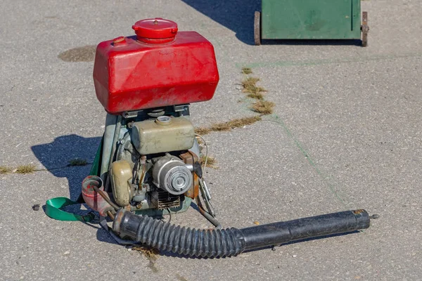 Gas Powered Mist Duster Agricultural Blower Backpack — Stock Photo, Image