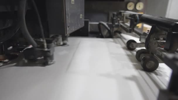 Processus Production Machines Impression Offset Alimentation Continue Papier — Video